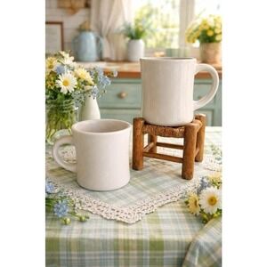 Vintage CAC Restaurant Ware Diner Heavy Pair of Ceramic Coffee Mugs